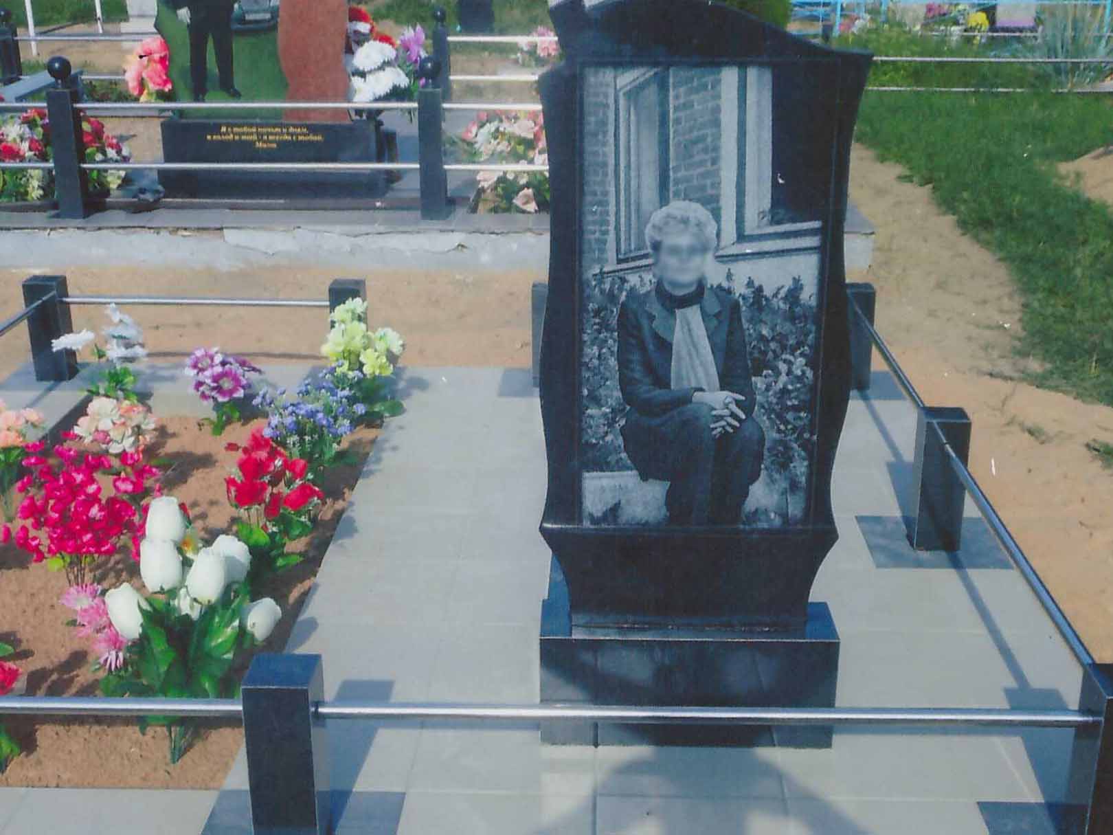 Портрет на памятник. Художественное оформление заднего фона